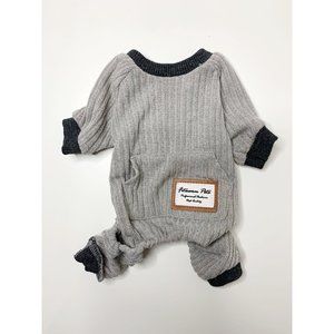 Puppy Gray Terry Cloth Pajamas